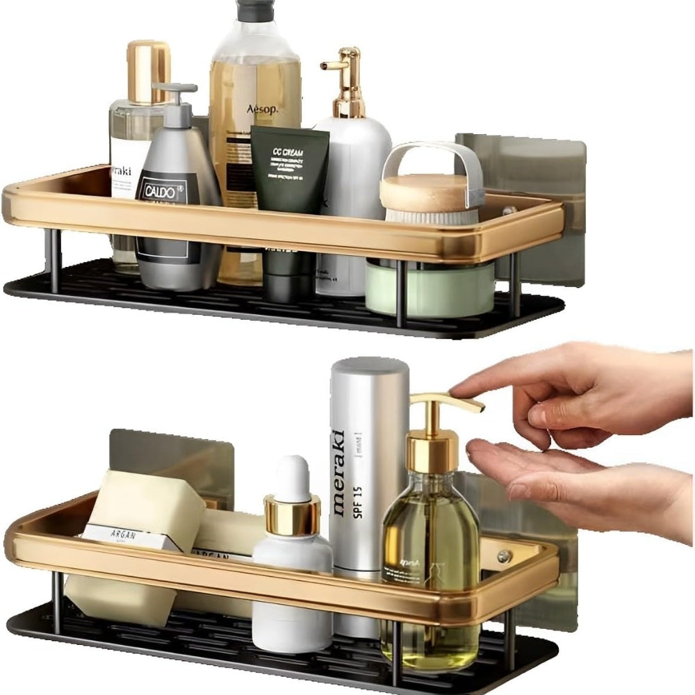 Non perforated Bathroom Shelf Floating Shelf for Wall Shelves Shower Bathroom Corner Shelf - The Grand Bazaar of Australia