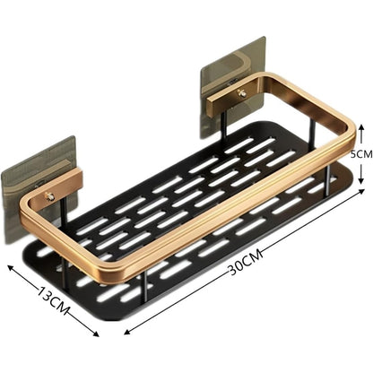 Non perforated Bathroom Shelf Floating Shelf for Wall Shelves Shower Bathroom Corner Shelf - The Grand Bazaar of Australia