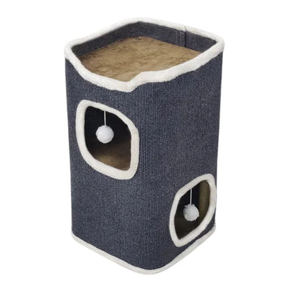 Cozy 3-Tier Cat Bed with Soft Mat and Plush Hideaway - The Grand Bazaar of Australia