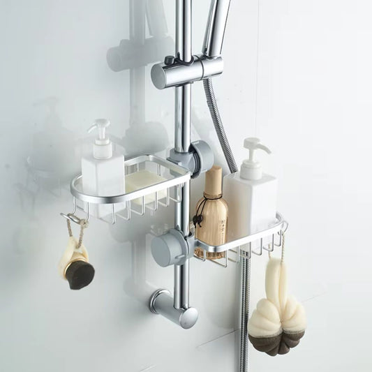 Adjustable Aluminum Shower Rack for Organized Bathroom Storage - The Grand Bazaar of Australia