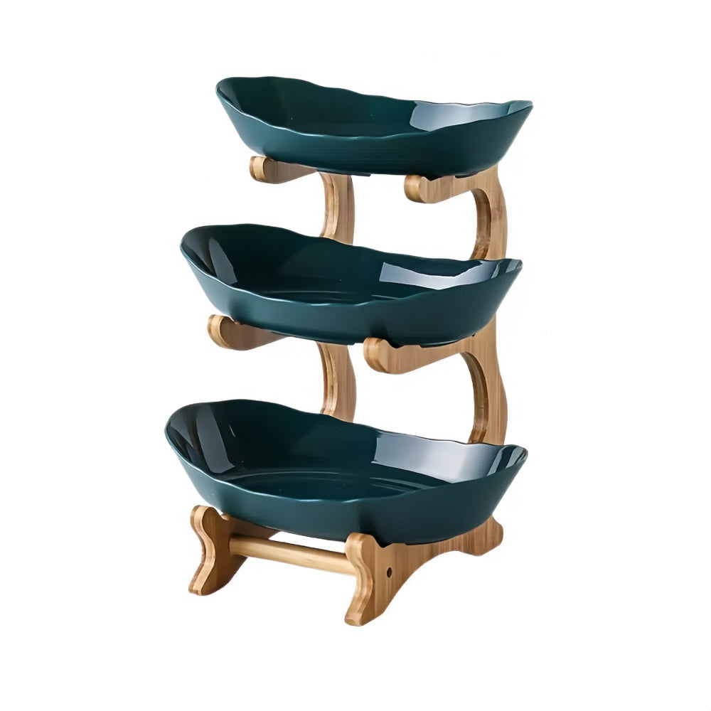 Modern Fruit Basket 2/3 Layer Plastic Snack Dish for Home Living Room - The Grand Bazaar of Australia