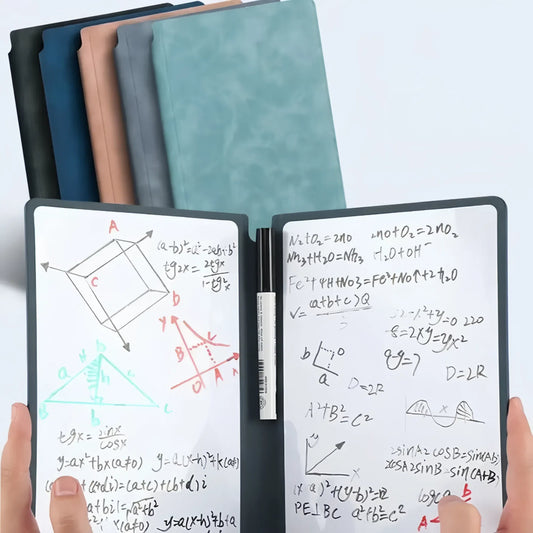 Reusable Whiteboard Notebook Set with Pen, Cloth, and Planner - The Grand Bazaar of Australia