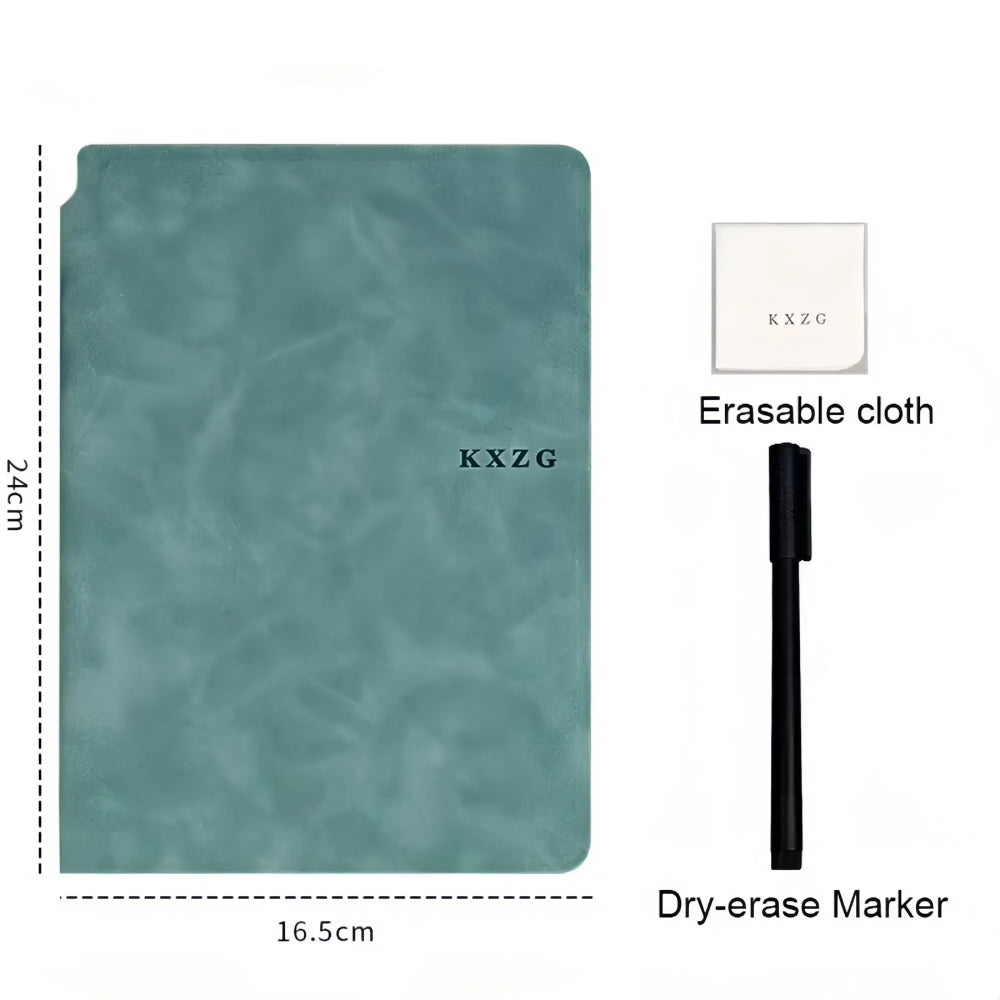 Reusable Whiteboard Notebook Set with Pen, Cloth, and Planner - The Grand Bazaar of Australia