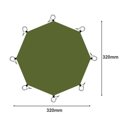 Extra Large Waterproof Hexagon Camping Mat - The Grand Bazaar of Australia