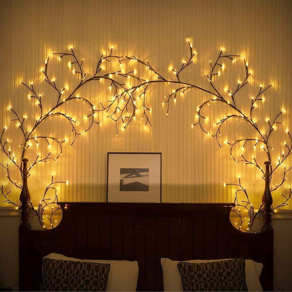 96 LED Willow Vine Lights Bendable Birch Tree 8 Modes - The Grand Bazaar of Australia
