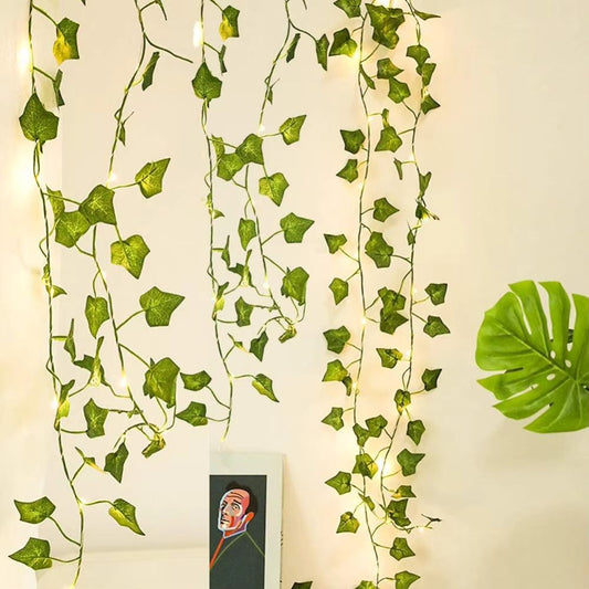 Outdoor Solar Maple Leaf Garland Fairy Lights for Festive Garden Decor - The Grand Bazaar of Australia