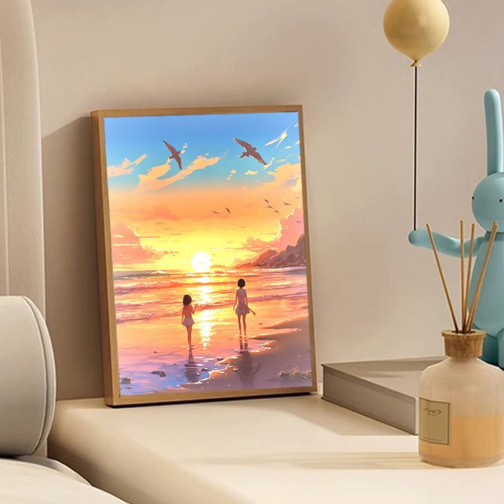 LED Light Painting Comic Style LED Painting Lamp Modern Home Gift - The Grand Bazaar of Australia