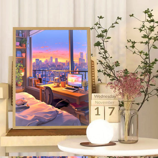 LED Light Painting Comic Style LED Painting Lamp Modern Home Gift - The Grand Bazaar of Australia
