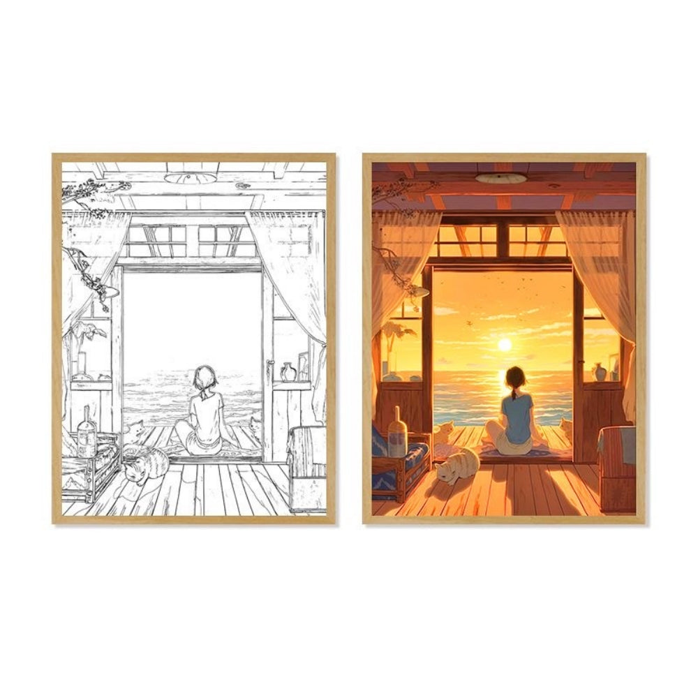 LED Light Painting Comic Style LED Painting Lamp Modern Home Gift - The Grand Bazaar of Australia