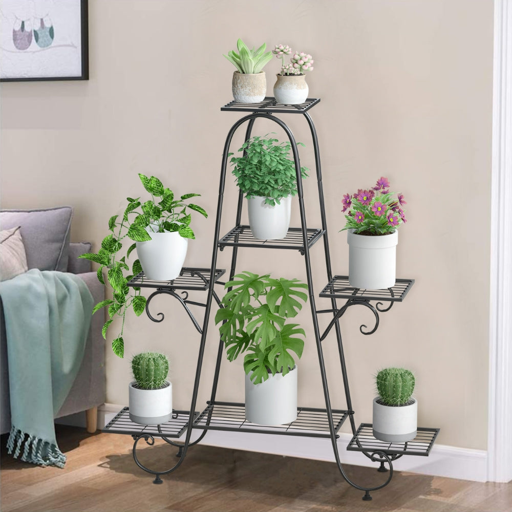 Metal Plant Stand Indoor Outdoor Flower Pot Display Rack Garden Shelf Stand Holder - The Grand Bazaar of Australia