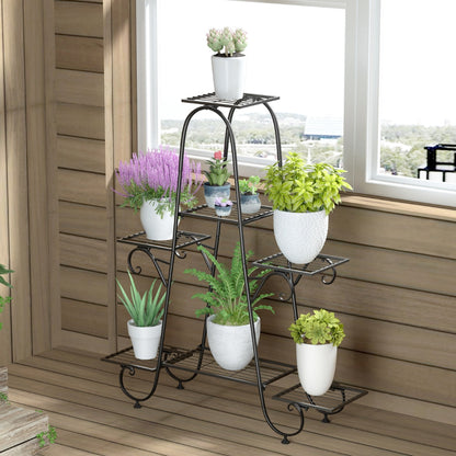 Metal Plant Stand Indoor Outdoor Flower Pot Display Rack Garden Shelf Stand Holder - The Grand Bazaar of Australia