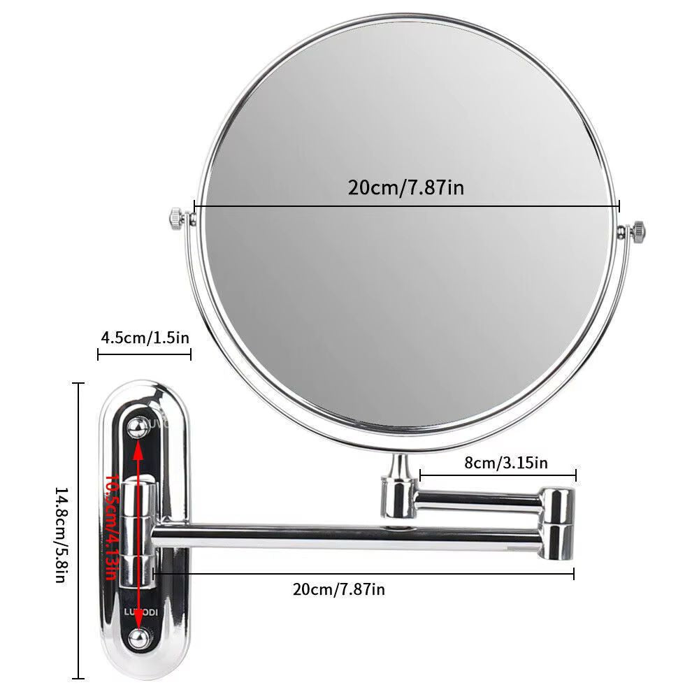 Double-Sided 5X/10X Magnifying Bathroom Mirror - The Grand Bazaar of Australia