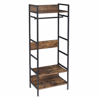 Freestanding Garment Storage Coat Rack with Shelves - The Grand Bazaar of Australia