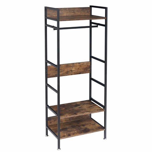 Freestanding Garment Storage Coat Rack with Shelves - The Grand Bazaar of Australia