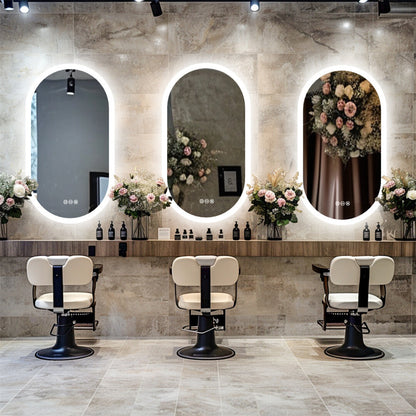 LED Backlit Bathroom Mirror - Touch Sensor, 3 Color Dimmable, Defog Function - The Grand Bazaar of Australia