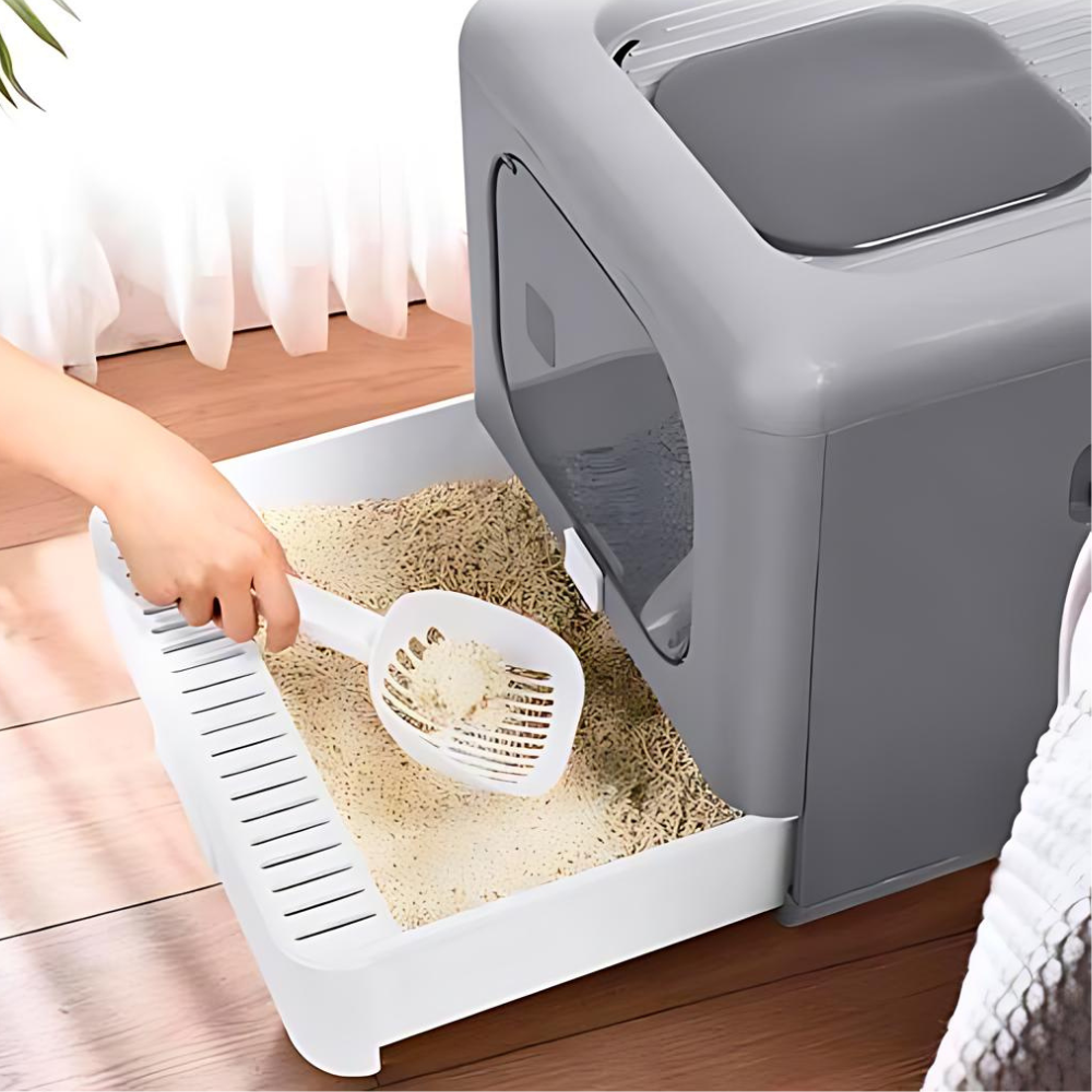 Sleek and Functional Cat Litter Box-Detachable Design - The Grand Bazaar of Australia