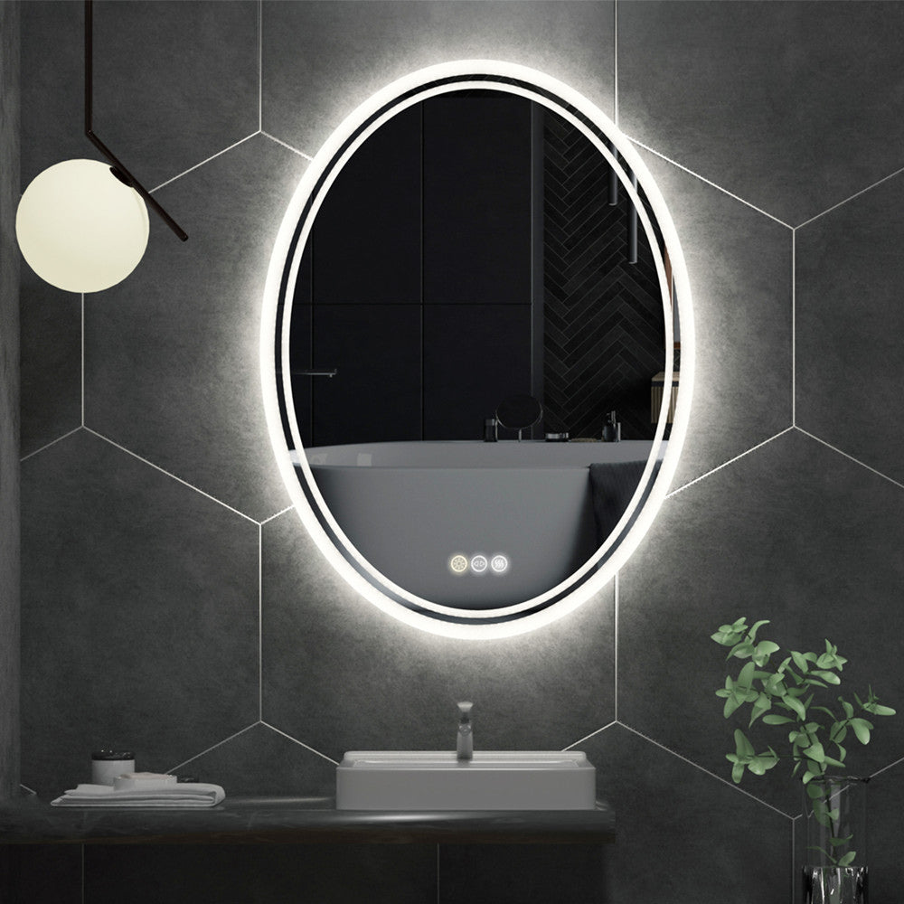 Oval LED Bathroom Mirror with Demister - The Grand Bazaar of Australia