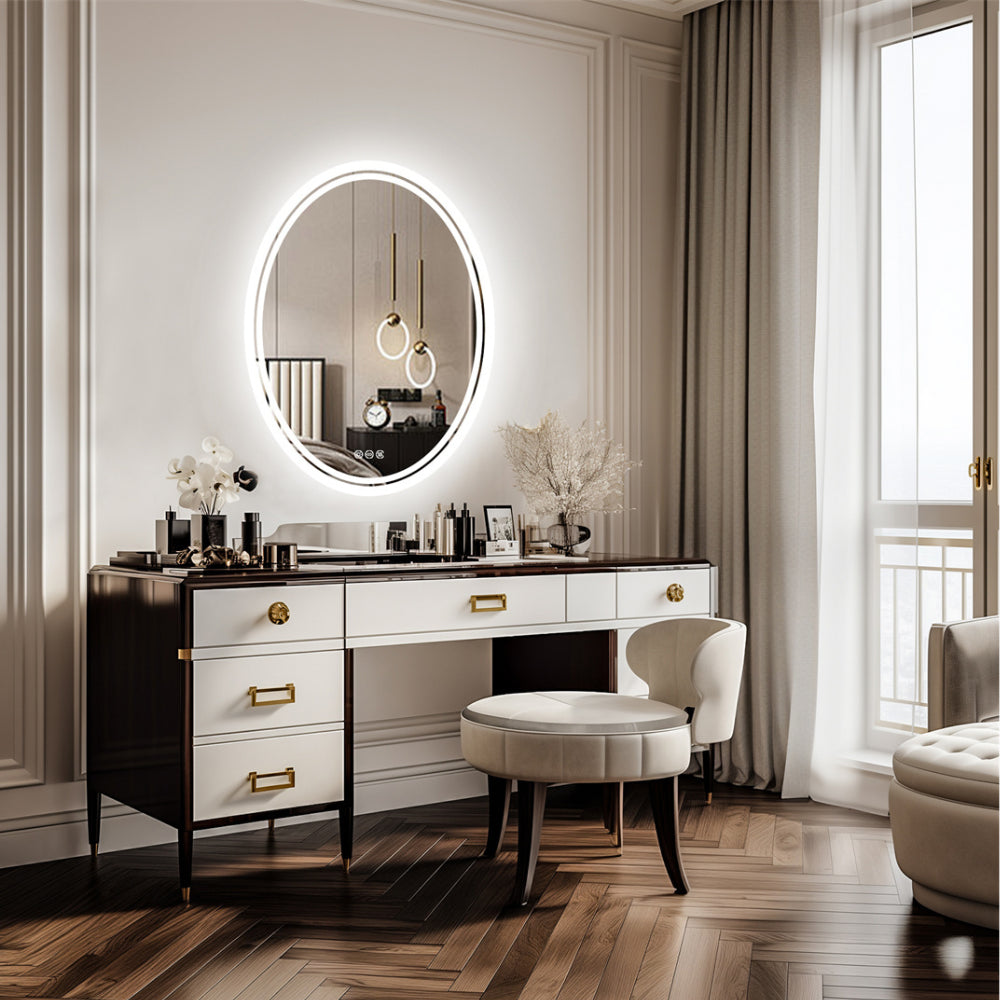 Oval LED Bathroom Mirror with Demister - The Grand Bazaar of Australia