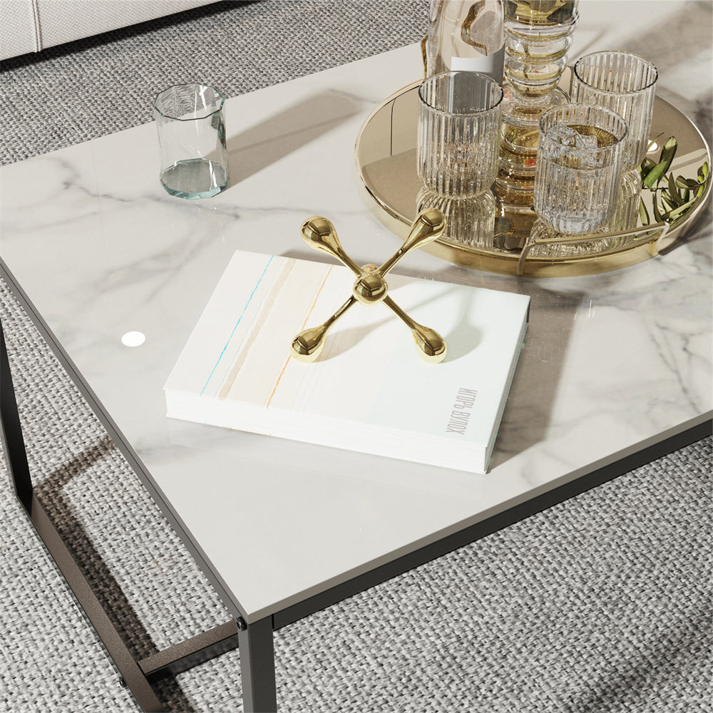Rectangular Marble Coffee Table - The Grand Bazaar of Australia