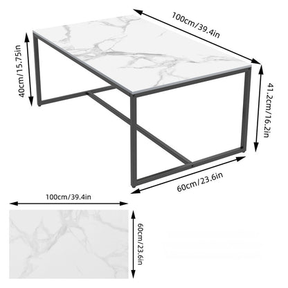 Rectangular Marble Coffee Table - The Grand Bazaar of Australia