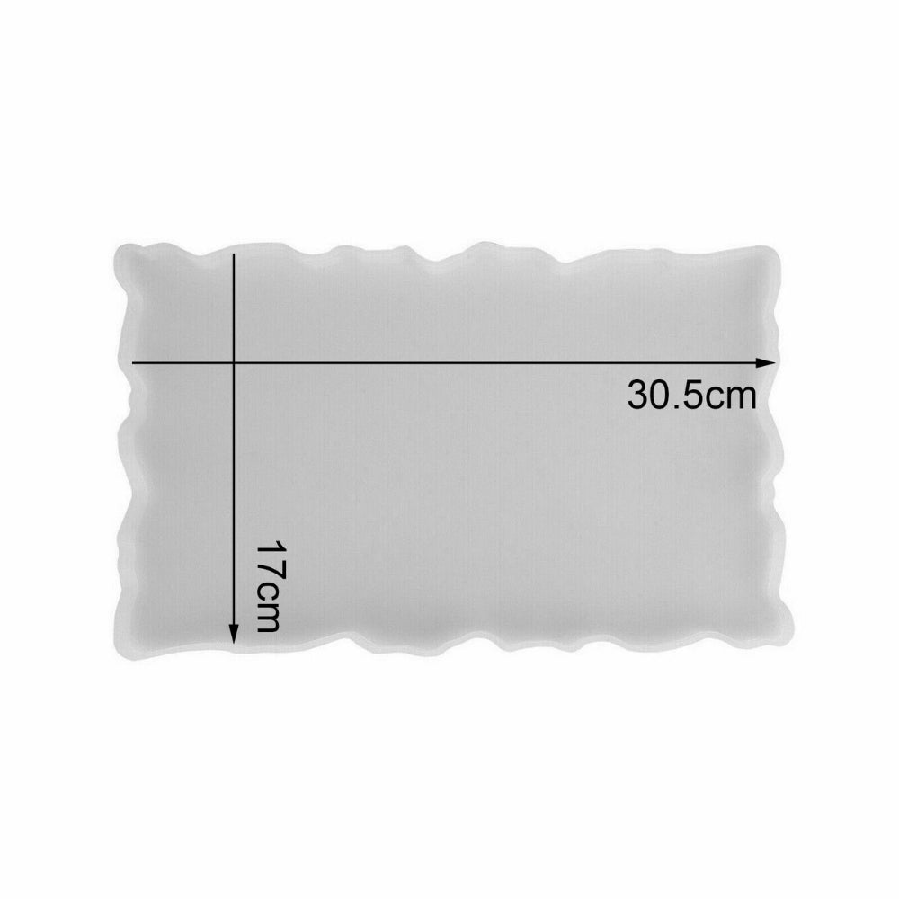 Large Safe Silicone Tray Artist Mold Irregular Coaster Resin Art DIY Tray Mould - The Grand Bazaar of Australia