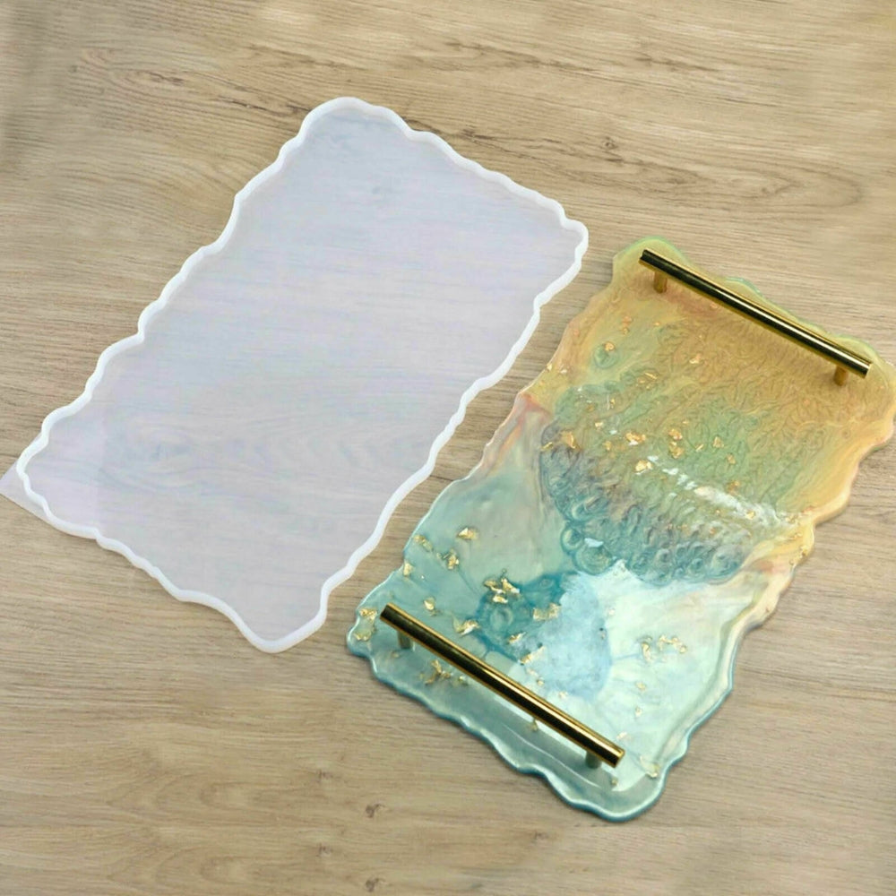 Large Safe Silicone Tray Artist Mold Irregular Coaster Resin Art DIY Tray Mould - The Grand Bazaar of Australia