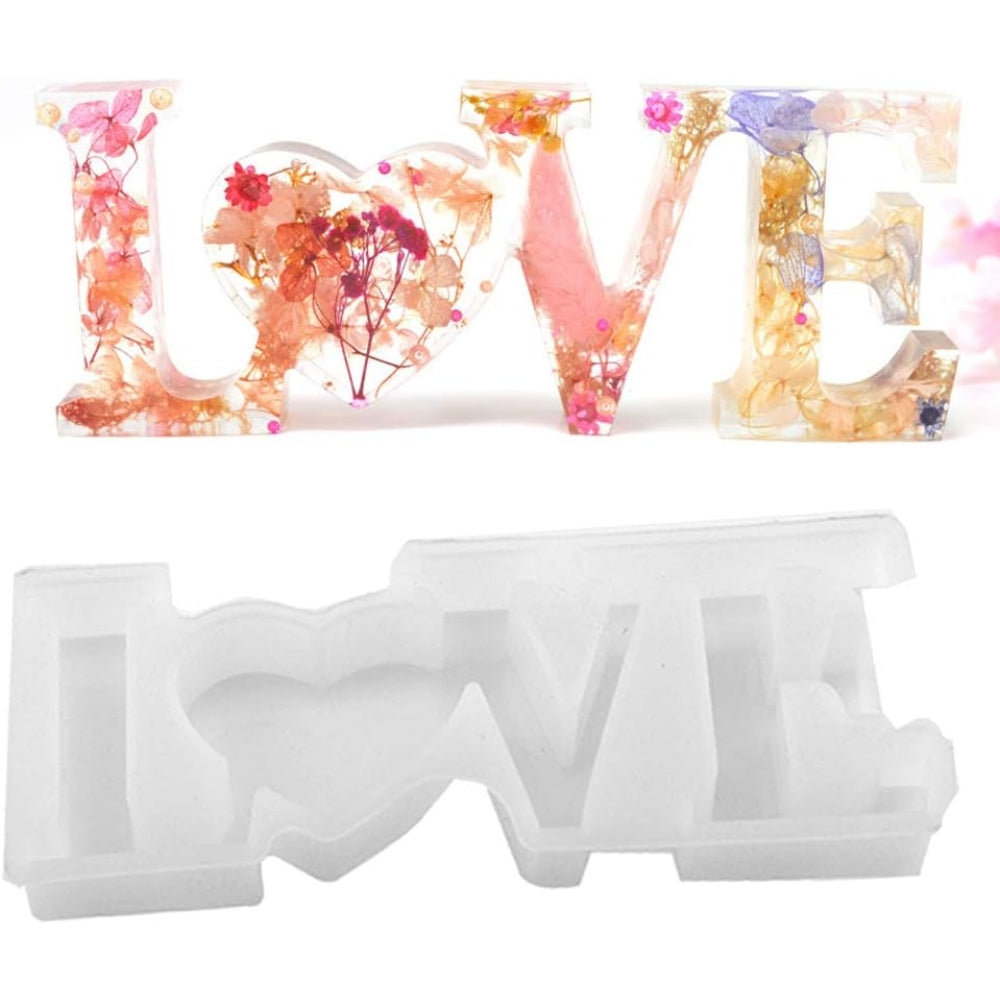 LOVE Sign Resin Casting Mold Silicone Jewelry Making Epoxy Mould Craft Tool - The Grand Bazaar of Australia