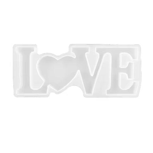 LOVE Sign Resin Casting Mold Silicone Jewelry Making Epoxy Mould Craft Tool - The Grand Bazaar of Australia