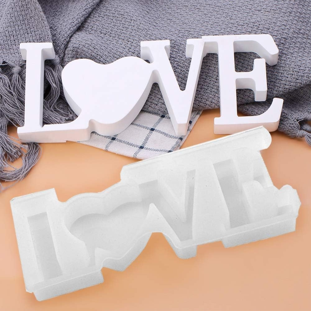 LOVE Sign Resin Casting Mold Silicone Jewelry Making Epoxy Mould Craft Tool - The Grand Bazaar of Australia