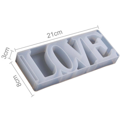 LOVE Sign Resin Casting Mold Silicone Jewelry Making Epoxy Mould Craft Tool - The Grand Bazaar of Australia