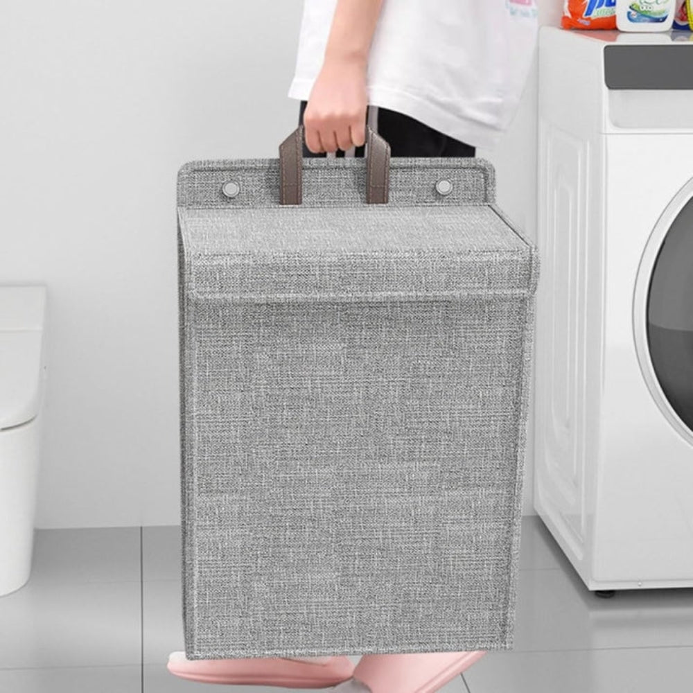 1pc Foldable Adhesive Laundry Basket Hamper Clothes Organizer - The Grand Bazaar of Australia