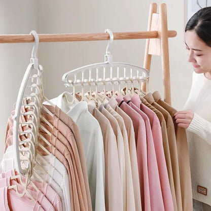 Rotating Folding Clothes Hanger Closet Organizer Storage Hangers - The Grand Bazaar of Australia