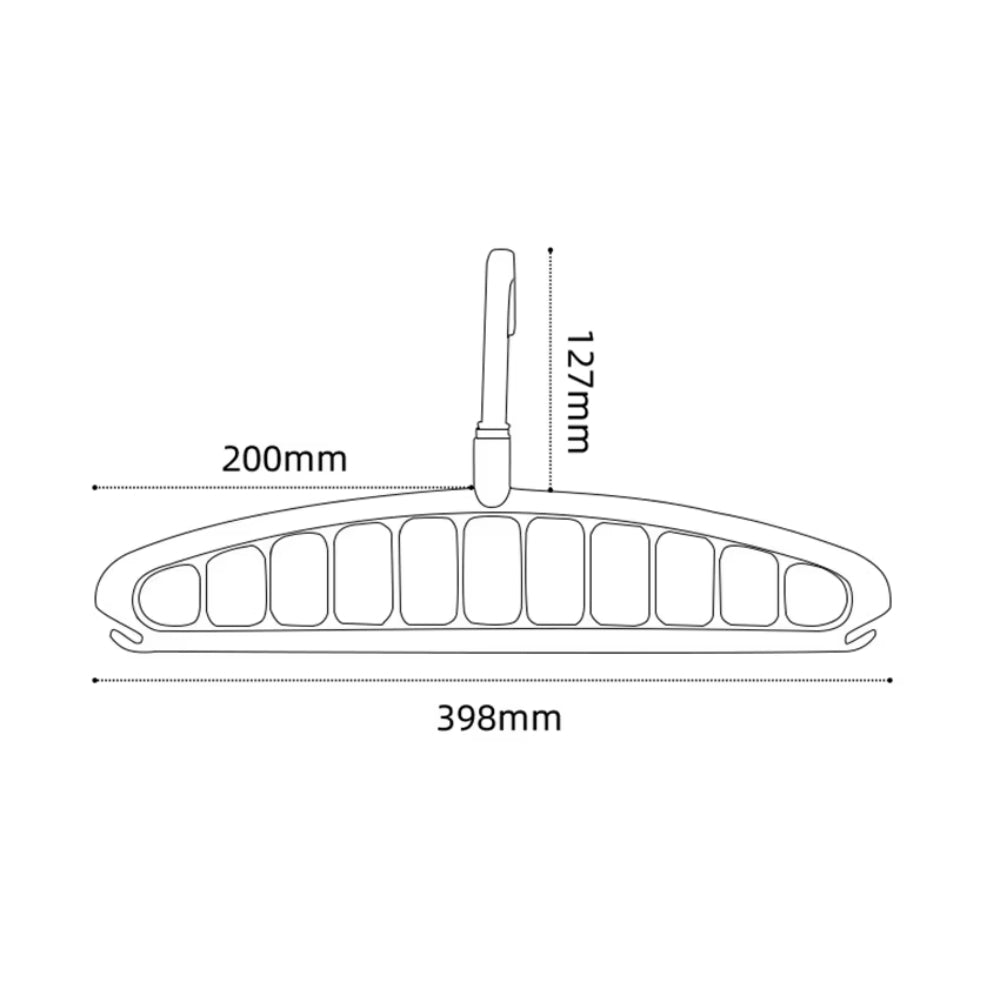 Rotating Folding Clothes Hanger Closet Organizer Storage Hangers - The Grand Bazaar of Australia