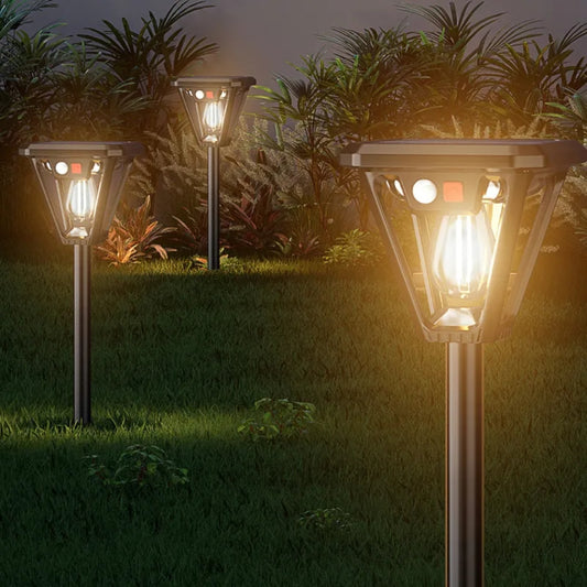 Outdoor Solar Camping Wall Lamps Lawn LED Induction Lamps Garden - The Grand Bazaar of Australia
