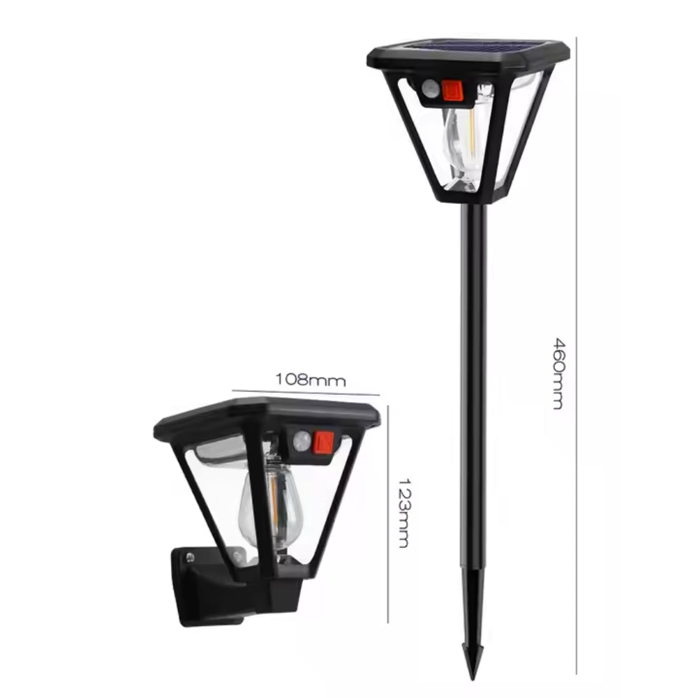 Outdoor Solar Camping Wall Lamps Lawn LED Induction Lamps Garden - The Grand Bazaar of Australia