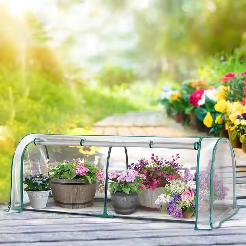 Portable Greenhouse Cover Portable Tunnel Outdoors - The Grand Bazaar of Australia