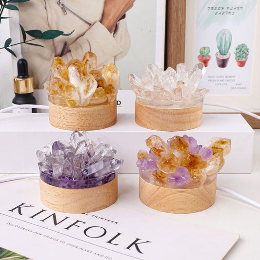 Natural Crystal Lamp Home Decoration Mineral Specimen Collection - The Grand Bazaar of Australia