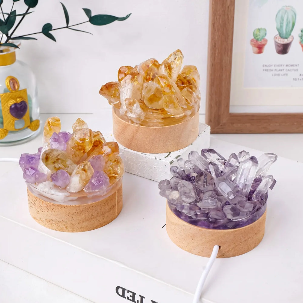 Natural Crystal Lamp Home Decoration Mineral Specimen Collection - The Grand Bazaar of Australia