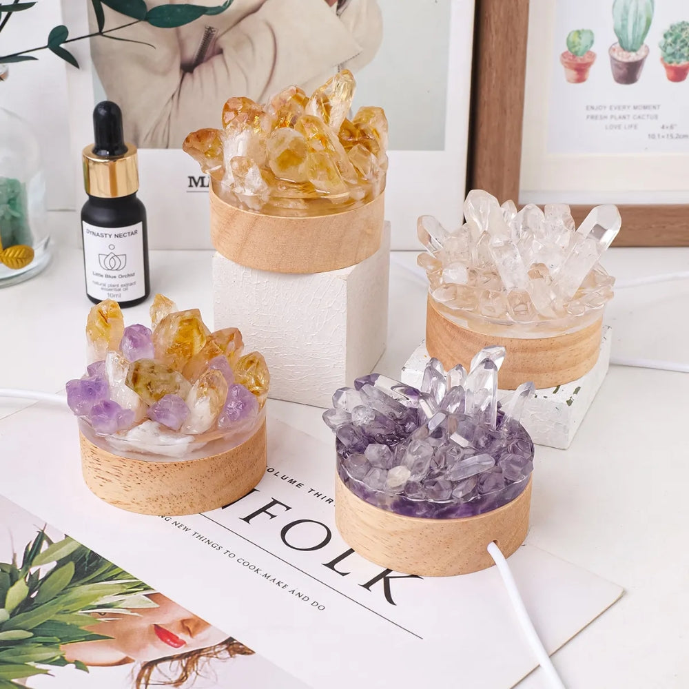 Natural Crystal Lamp Home Decoration Mineral Specimen Collection - The Grand Bazaar of Australia