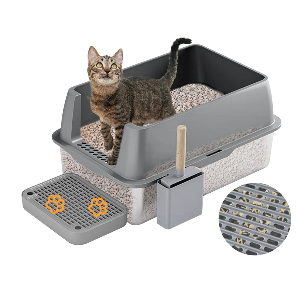 Enclosed Cat Litter Box Front Top Exit Cat Toilet Boxes with Lid - The Grand Bazaar of Australia
