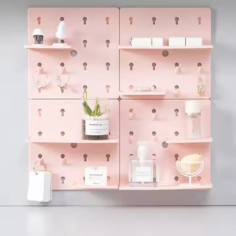 1PC Wall Perforation Free Plastic Shelving Wall Peg Boards for Walls - The Grand Bazaar of Australia