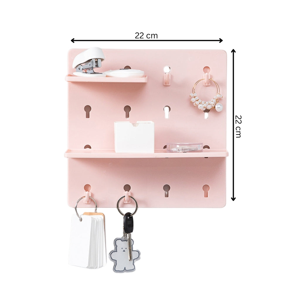1PC Wall Perforation Free Plastic Shelving Wall Peg Boards for Walls - The Grand Bazaar of Australia