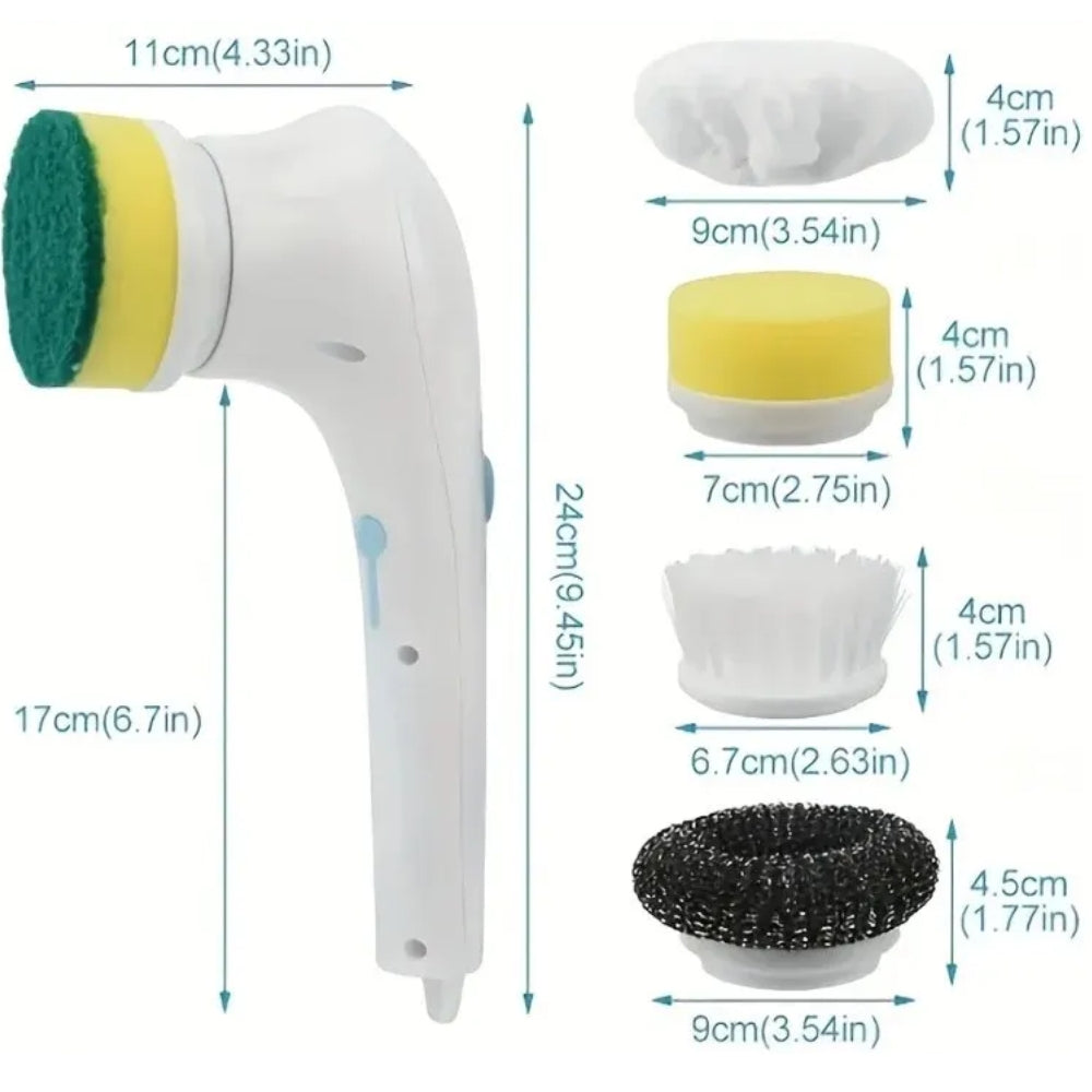 Multifunctional Electric Cleaning Brush for Bathroom Washing and Kitchen Cleaning Tools - The Grand Bazaar of Australia