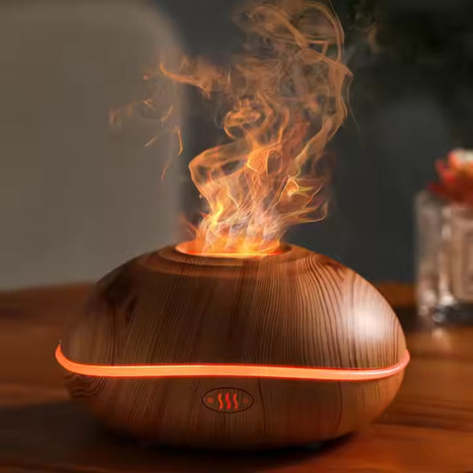 Fire Flame Aromatherapy Diffuser Humidifier with 7 Flames Effect - The Grand Bazaar of Australia