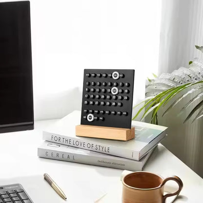 Handmade Acrylic Wooden Base DIY Calendar for Home and Office Desk Decoration - The Grand Bazaar of Australia