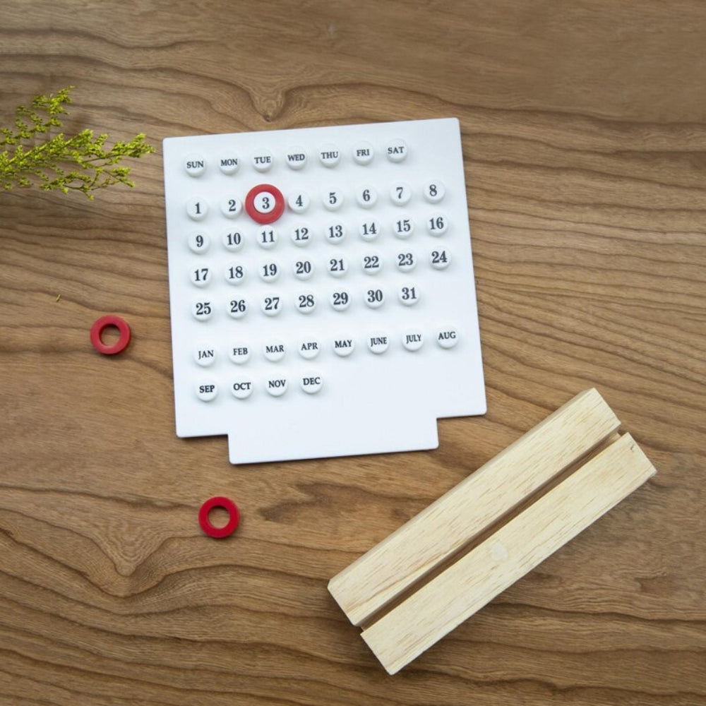 Handmade Acrylic Wooden Base DIY Calendar for Home and Office Desk Decoration - The Grand Bazaar of Australia