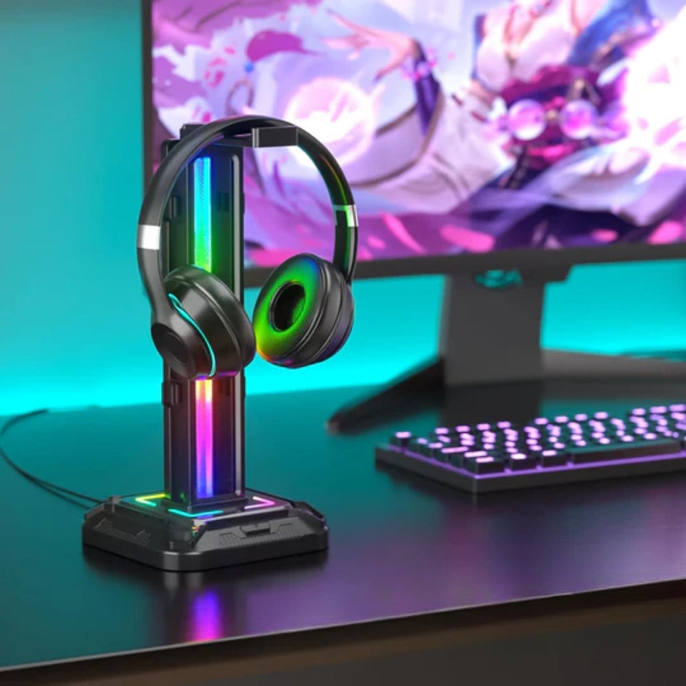 Controller Stand with 9 Light Modes Headset Holder for Desk Stand - The Grand Bazaar of Australia