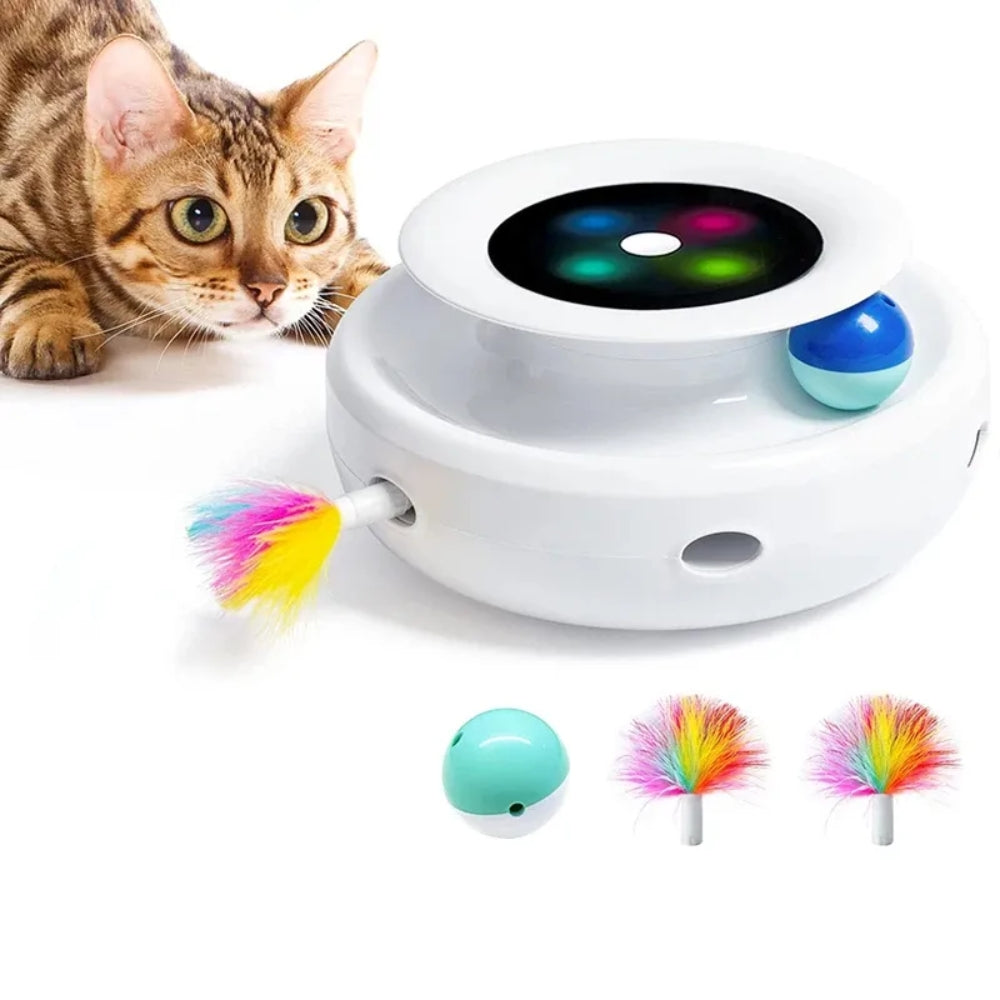 Electric Interactive Toy Pet Set 2 in 1 Smart Feather Fun Ball - The Grand Bazaar of Australia