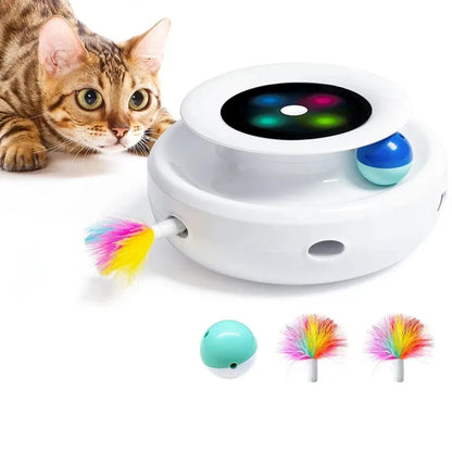 Electric Interactive Toy Pet Set 2 in 1 Smart Feather Fun Ball - The Grand Bazaar of Australia