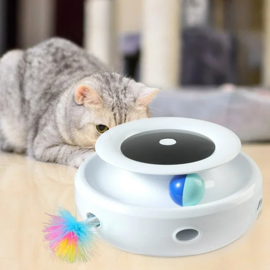Electric Interactive Toy Pet Set 2 in 1 Smart Feather Fun Ball - The Grand Bazaar of Australia